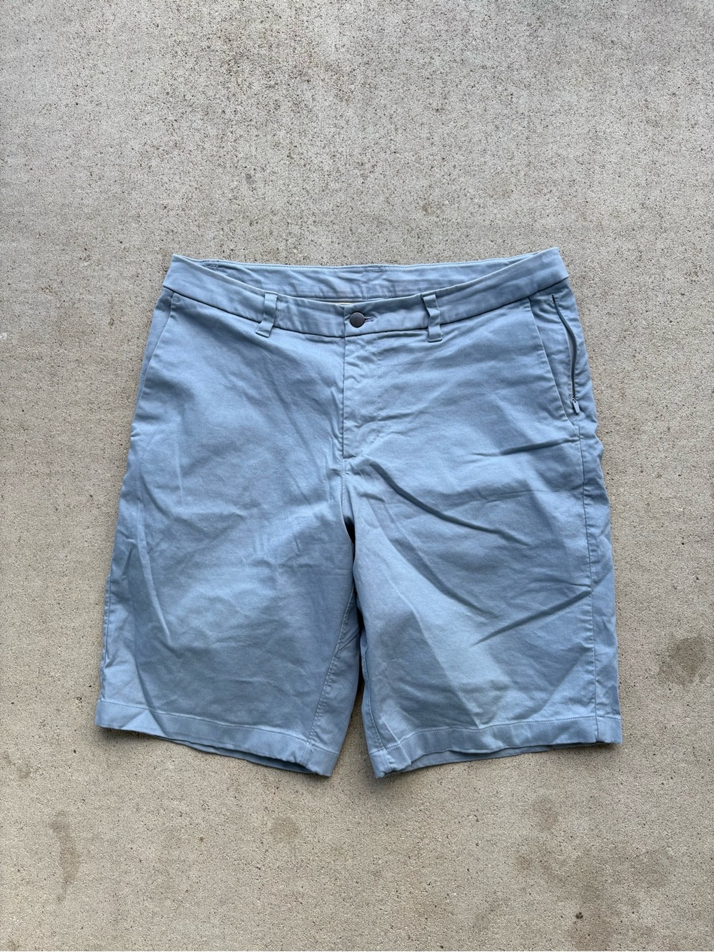 Lululemon Commission Shorts Light Blue Grey ABC Golf Chino 36x11